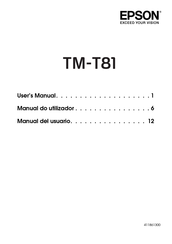 Epson TM-T81 Manual Del Usuario