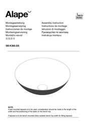 Alape SB.K360.GS Instrucciones De Montaje