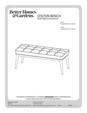 Better Homes and Gardens COLTON BH47-022-599-02 Instrucciones De Ensamble