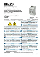 Siemens 5SV8000-6KK Instructivo