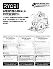 Ryobi P504G Manual Del Operador