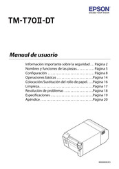 Epson TM-T70II-DT Manual De Usuario