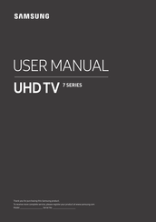 Samsung UE43RU7455 Manual Del Usuario