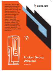 Berner Pocket DeLux Wireless Instrucciones De Manejo