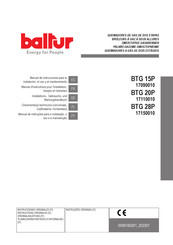 baltur 17110010 Manual De Instrucciones Para La Instalación, El Uso Y El Mantenimiento