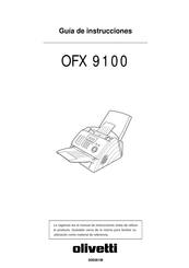 Olivetti OFX 9100 Guía De Instrucciones