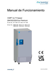 VWR avantor ULT 528 Eco Premium Manual De Funcionamiento