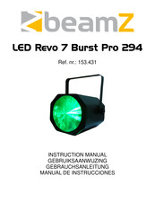 Beamz LED Revo 7 Burst Pro 294 Manual De Instrucciones
