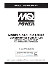 MULTIQUIP MQ POWER GA6HR Manual De Operación