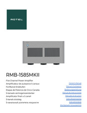 Rotel RMB-1585MKII Manual De Instrucciones