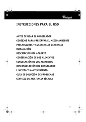 Whirlpool AFG604DGT Instrucciones Para El Uso