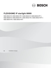 Bosch NDE-8503-RX Manual De Instalación