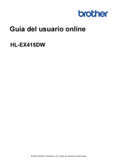 Brother HL-EX415DW Guía Del Usuario Online