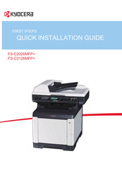 Kyocera FS-C2126MFP+ Guía De Instalación Rápida