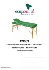 ECOPOSTURAL C3609 Instrucciones