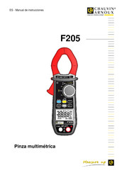 Chauvin Arnoux F205 Manual De Instrucciones