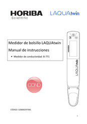 Horiba Scientific LAQUAtwin Manual De Instrucciones