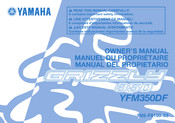Yamaha YFM350DF Manual Del Propietário
