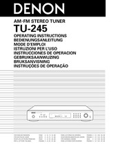 Denon TU-245 Instrucciones De Operación