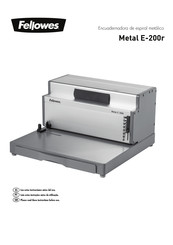Fellowes Metal E-200r Instrucciones