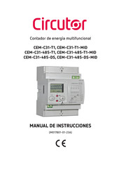 Circutor CEM-C31-485-DS Manual De Instrucciones