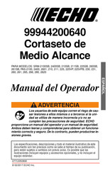 Echo 99944200640 Manual Del Operador