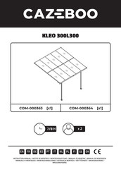 CAZEBOO KLEO 300L300 Instrucciones De Montaje