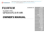 FujiFilm GF63mmF2.8 R WR Manual De Instrucciones