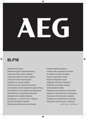 AEG BLP18 Traducción Del Manual Original