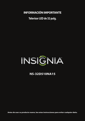 Insignia NS-32D510NA15 Manual De Instrucciones