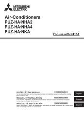 Mitsubishi Electric PUZ-HA NHA2 Serie Manual De Instalación