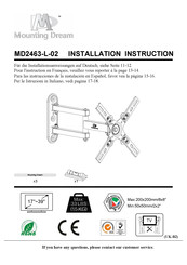 Mounting Dream MD2463-L-02 Instrucciones De La Instalación