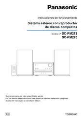 Panasonic SC-PM270 Instrucciones De Funcionamiento