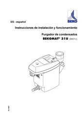 Beko BEKOMAT 31U built-in F Instrucciones De Instalación Y Funcionamiento