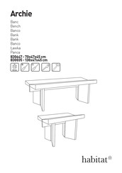 Habitat Archie 830035 Manual Del Usuario