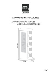 m+ BOSS MB3609TT23-23 Manual De Instrucciones