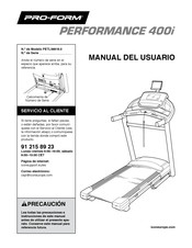 Pro-Form PERFORMANCE 400i Manual Del Usuario