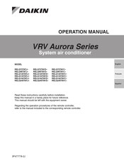 Daikin VRV Aurora RELQ96TAYD Serie Manual De Operación