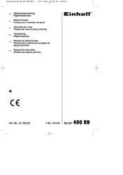EINHELL BG-SP 400 RB Manual De Instrucciones