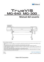 Roland TrueVIS MG-640 Manual Del Usuario