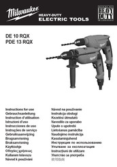 Milwaukee PDE 13 RQX Instrucciones De Uso