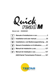 marposs TESTAR Quick read M Manual De Instalacion Y Uso