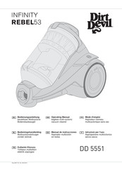 Dirt Devil INFINITY REBEL 53 Manual De Instrucciones