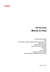 Canon PIXMA TS3100 Serie Manual En Linea