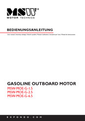 MSW Motor Technics MSW-MOE-G-6.5 Manual De Instrucciones