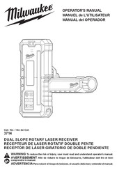 Milwaukee 3714 Manual Del Operador