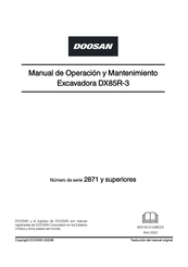 Doosan DX85R-3 Manual De Operación Y Mantenimiento