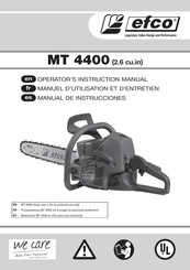 Efco MT 4400 Manual De Instrucciones