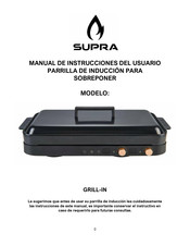 Supra GRILL-IN Manual De Instrucciones Del Usuario