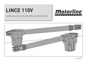 Motorline professional LINCE 110V Manual Del Utilzador / Instalador